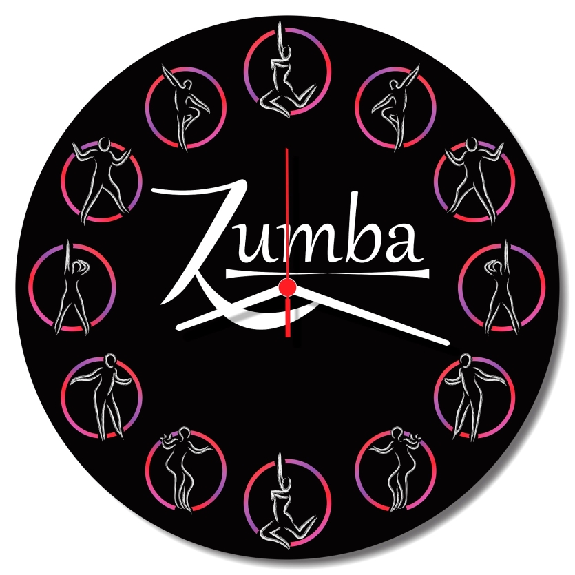 Relogio Parede Zumba Academia Educacao Fisica Decorativo 30cm