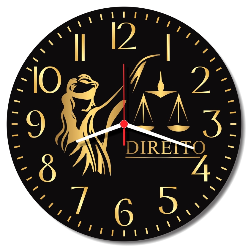Relógio de Parede Escritório Advocacia Direito Advogado 30cm