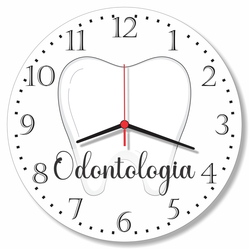 Relogio de Parede Odontologia Dentista Odonto Clínica Sala 30cm