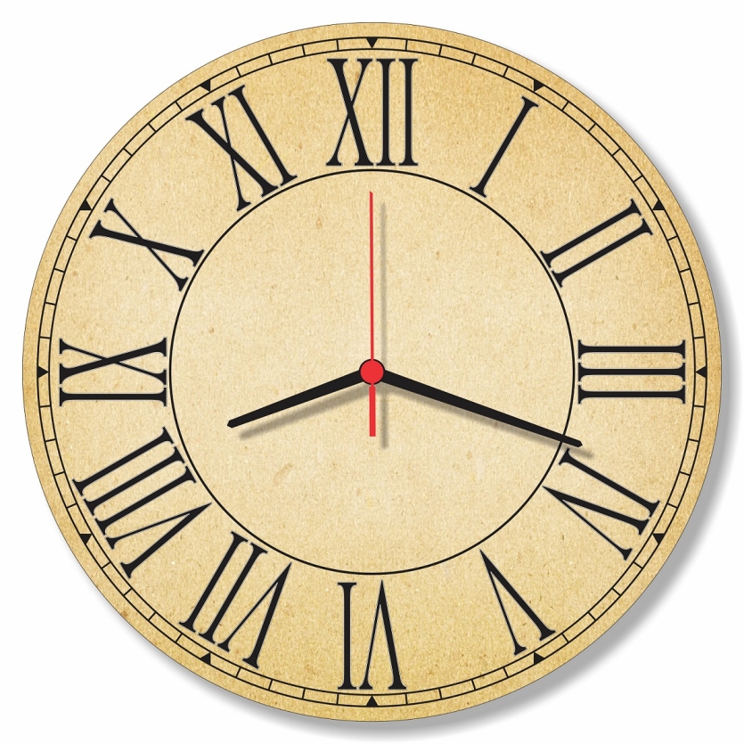 Relógio Parede Número Romano Grande Decoração Vintage Retrô 30cm